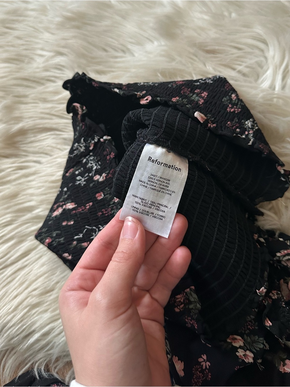 REFORMATION Pinto Top In Jolene Ditsy Floral - Picture 5 of 5